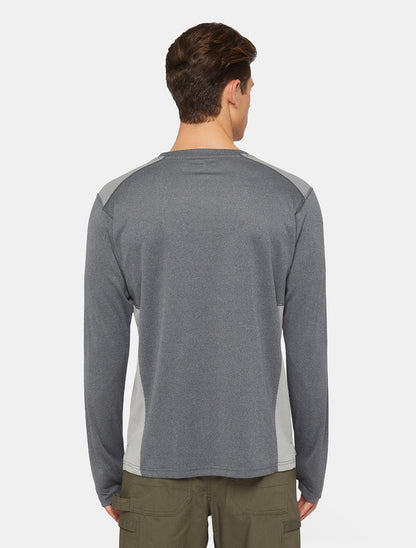 L/S PERFORMANCE TEMP IQ365 TEE / DARK HEATHER