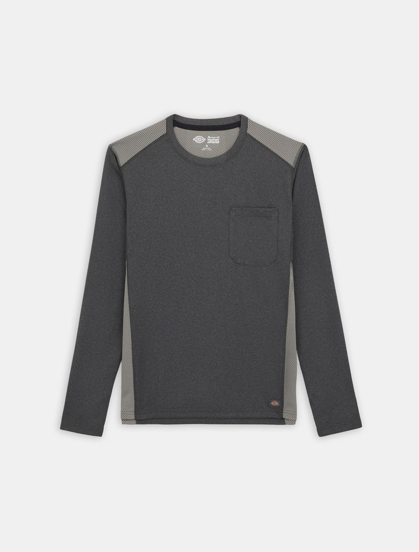 L/S PERFORMANCE TEMP IQ365 TEE / DARK HEATHER