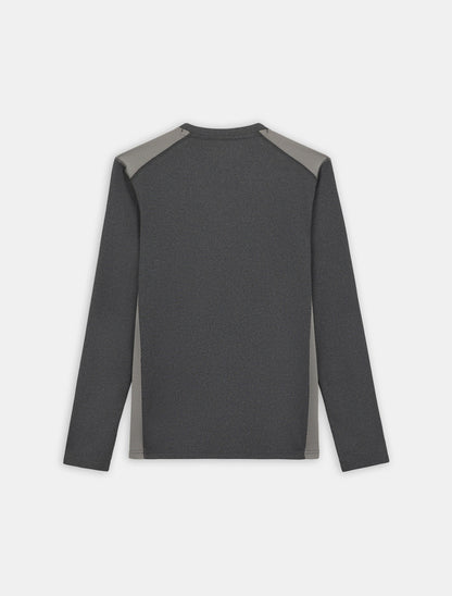 L/S PERFORMANCE TEMP IQ365 TEE / DARK HEATHER