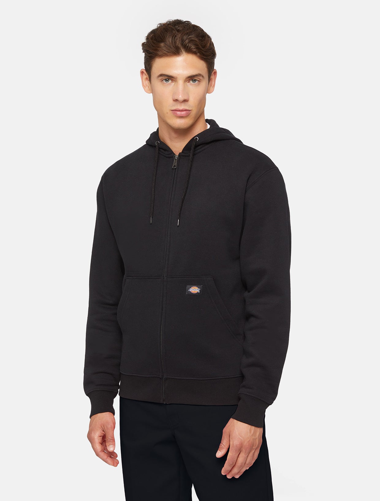 MWG FUL ZIP FLC HOD REG / BLACK