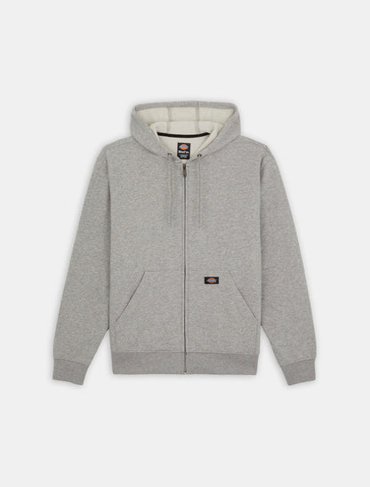 MWG FUL ZIP FLC HOD REG / HEATHER GREY