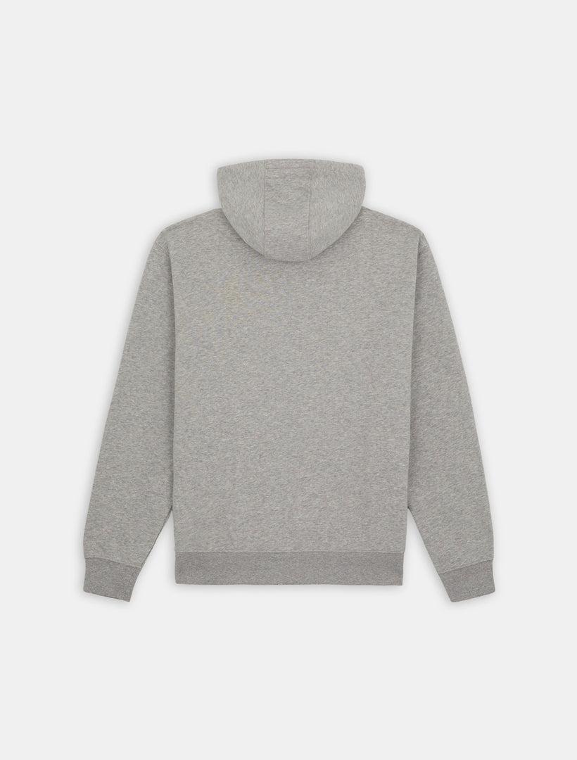 MWG FUL ZIP FLC HOD REG / HEATHER GREY