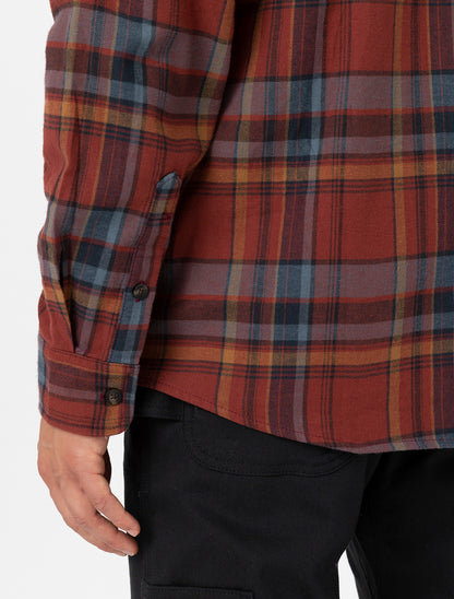 FLEX FLANNEL L/S SHIRT / FIRED BRICK MULTI PLAID