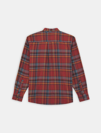 FLEX FLANNEL L/S SHIRT / FIRED BRICK MULTI PLAID