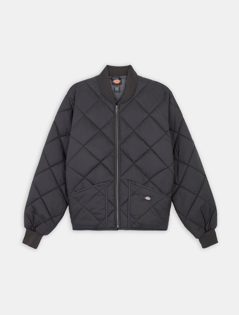 DIAMOND QUILTED JACKET / BLACK