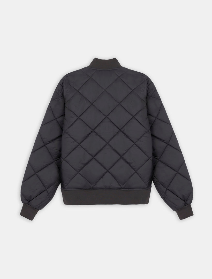 DIAMOND QUILTED JACKET / BLACK