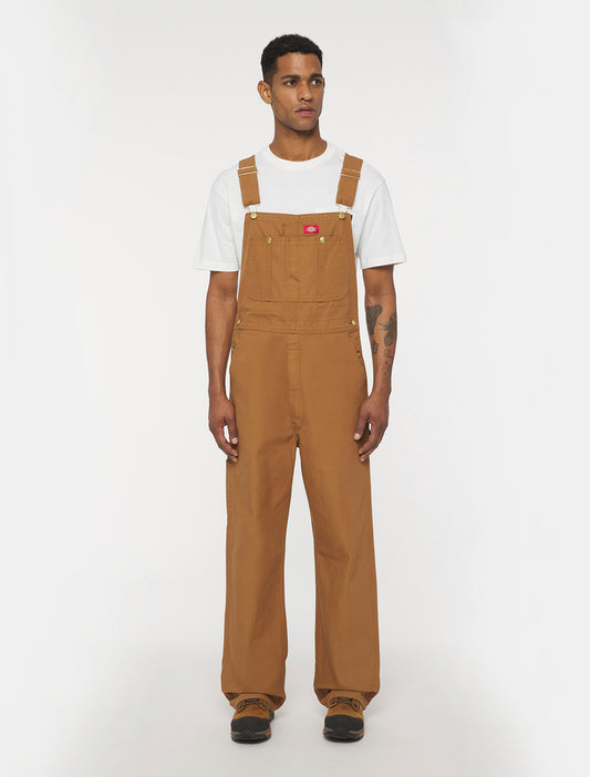 CLASSIC BIB OVERALLS / RINSED BROWN