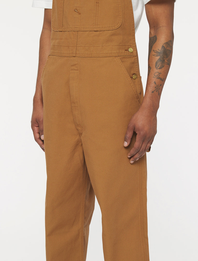 CLASSIC BIB OVERALLS / RINSED BROWN