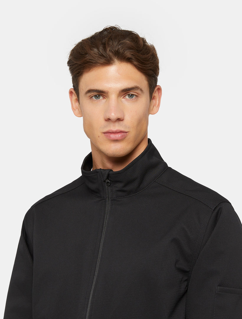 FULL ZIP SOFTSHELL JACKET / BLACK